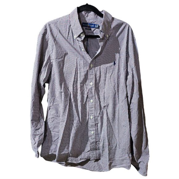 RALPH LAUREN Checkered Button Down Shirt - Size XL - Picture 1 of 6